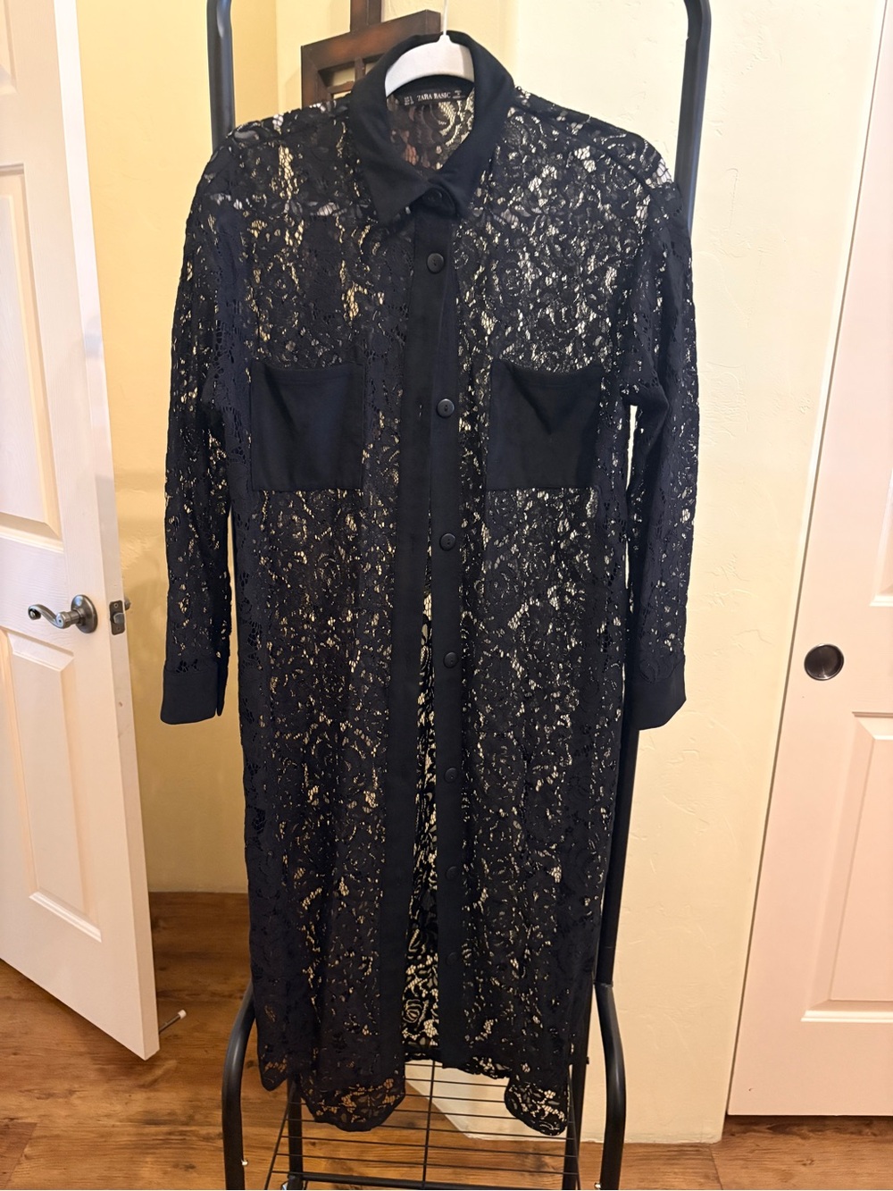 Zara lace kimono Sheer Lace